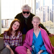 The Room Next Door: Julianne Moore, Tilda Swinton con Pedro Almodovar sul set