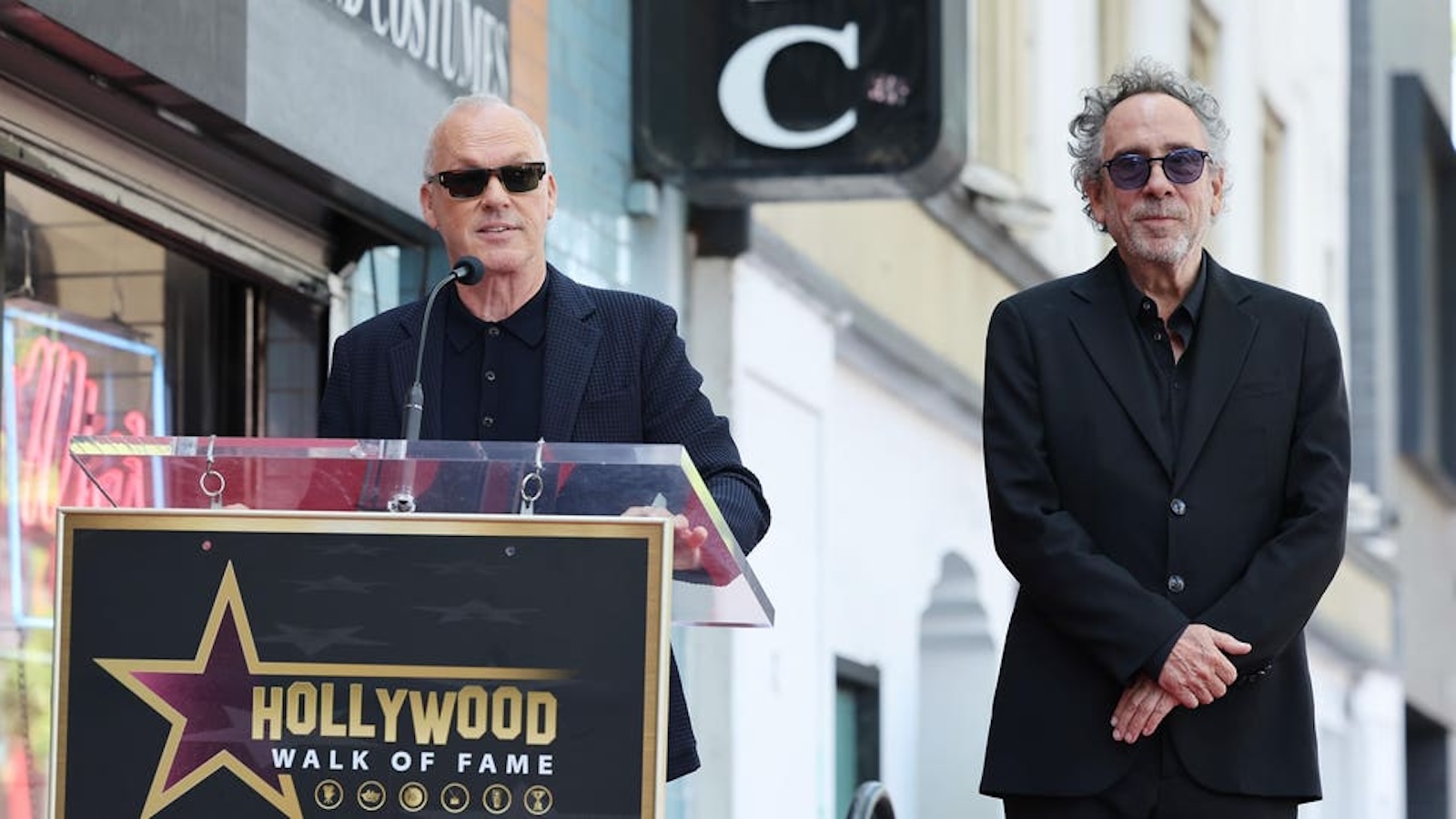 Michael Keaton e Tim Burton sulla Walk of Fame