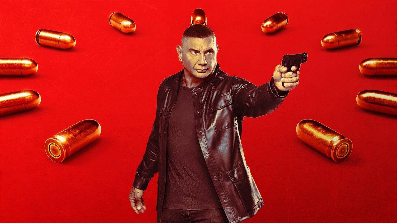 Dave Bautista nel poster del film
