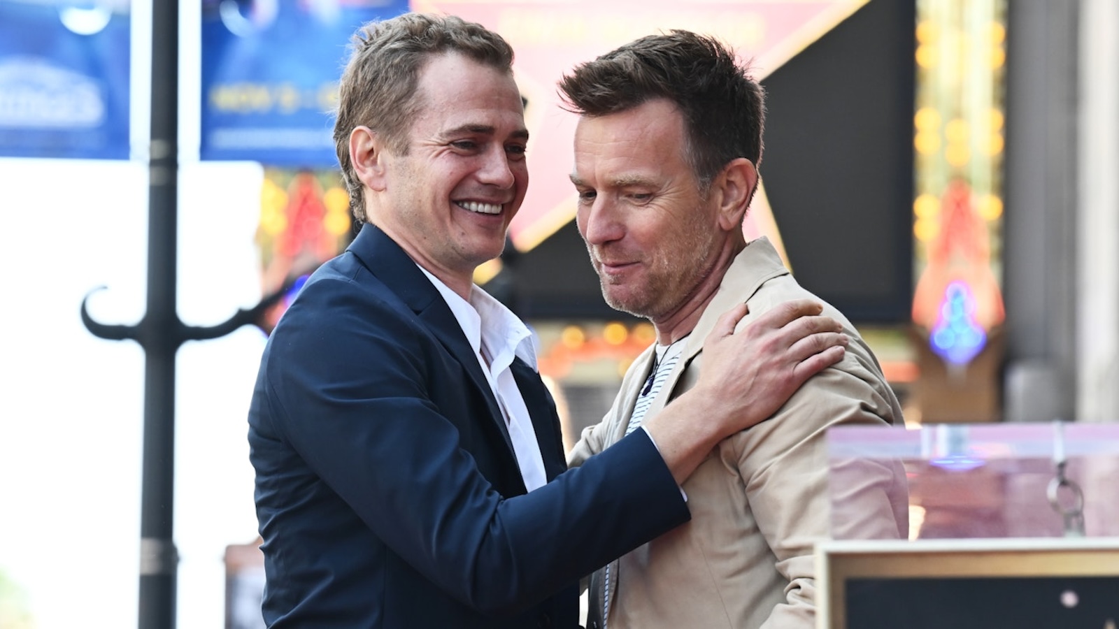 Hayden Christensen e Ewan McGregor sulla Walk of Fame