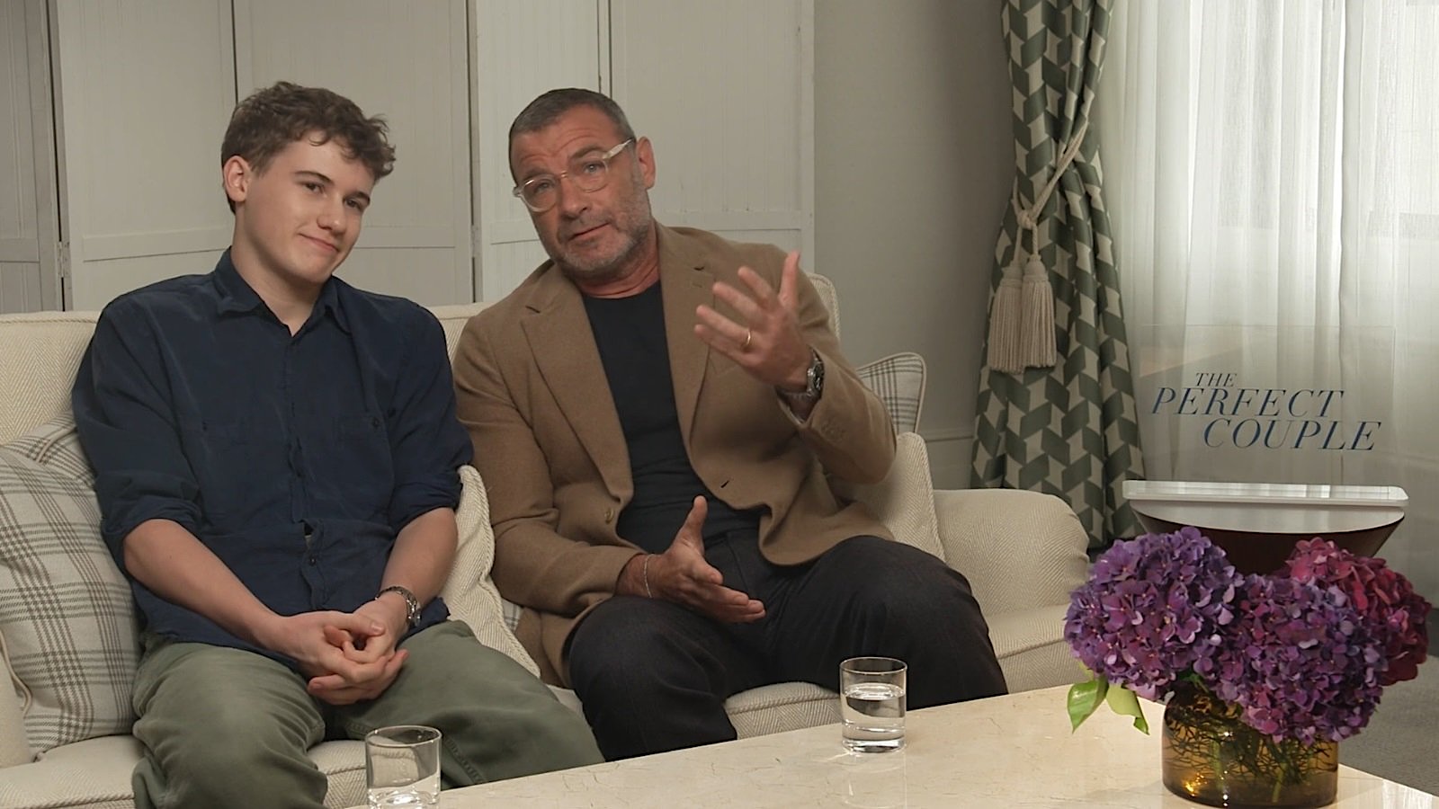 Liev Schreiber e Sam Nivola durante la nostra intervista