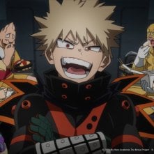 My Hero Academia: You're Next - Bakugou, Mina, Kouda, Shoji, Sato e Tokoyami in una scena