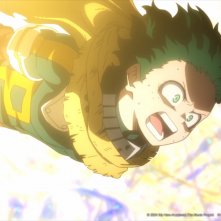 My Hero Academia: You're Next - Deku in battaglia avvolto dall'energia di One For All