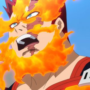 My Hero Academia: You're Next - Endeavor in un primo piano