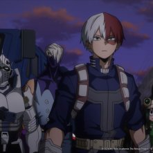 My Hero Academia: You're Next - Shoto, Denki, Tenya, Momo, Tsuyu in un momento del film