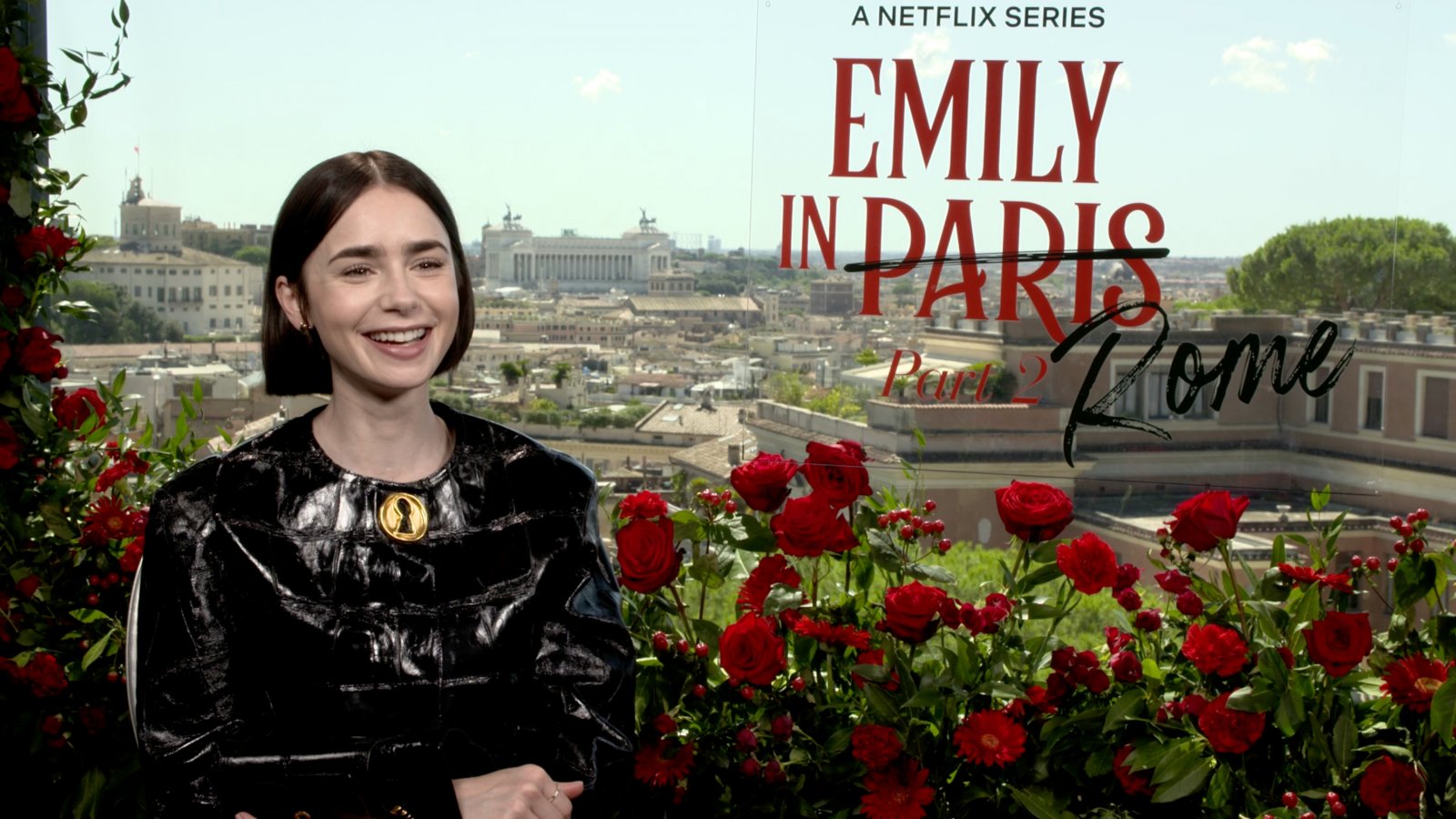 Lily Collins presenta Emily in Paris 4 a Roma