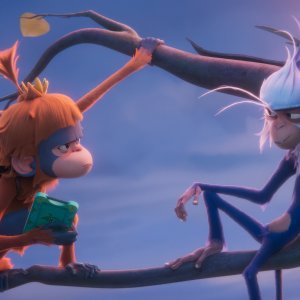 Ozi - La voce della foresta: Ozi e Chance in una scena del film