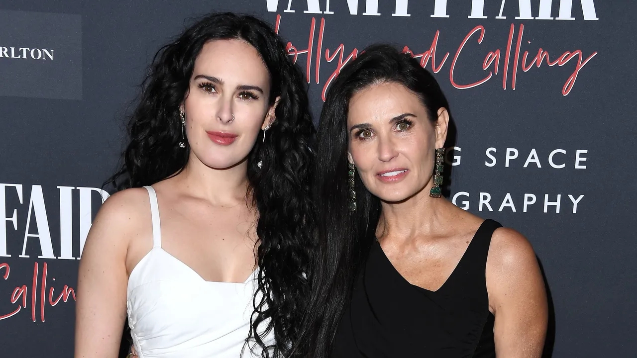 Demi Moore e Rumer Willis insieme ad un evento