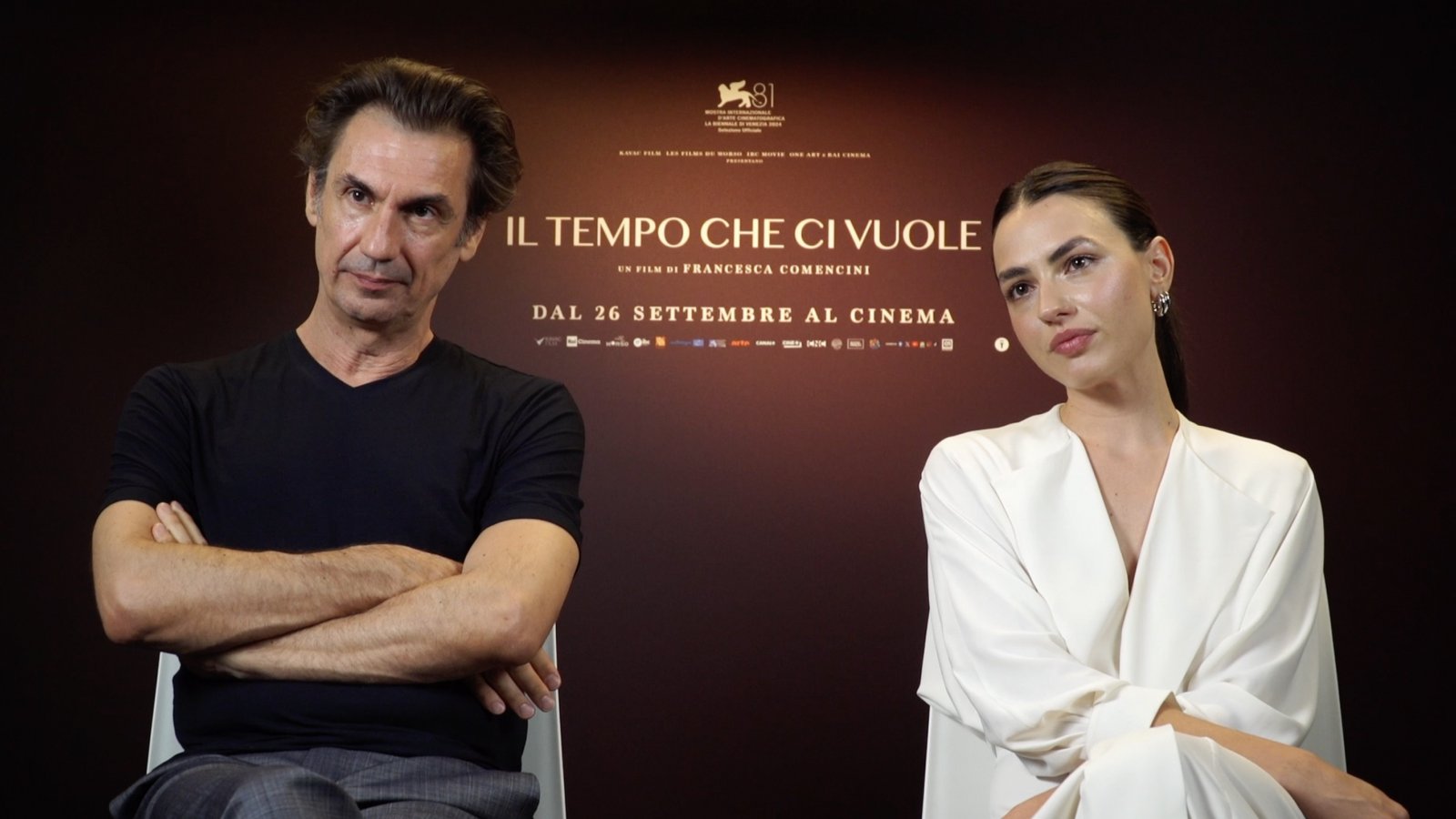 Fabrizio Gifuni e Romana Maggiora Vergano durante la nostra intervista