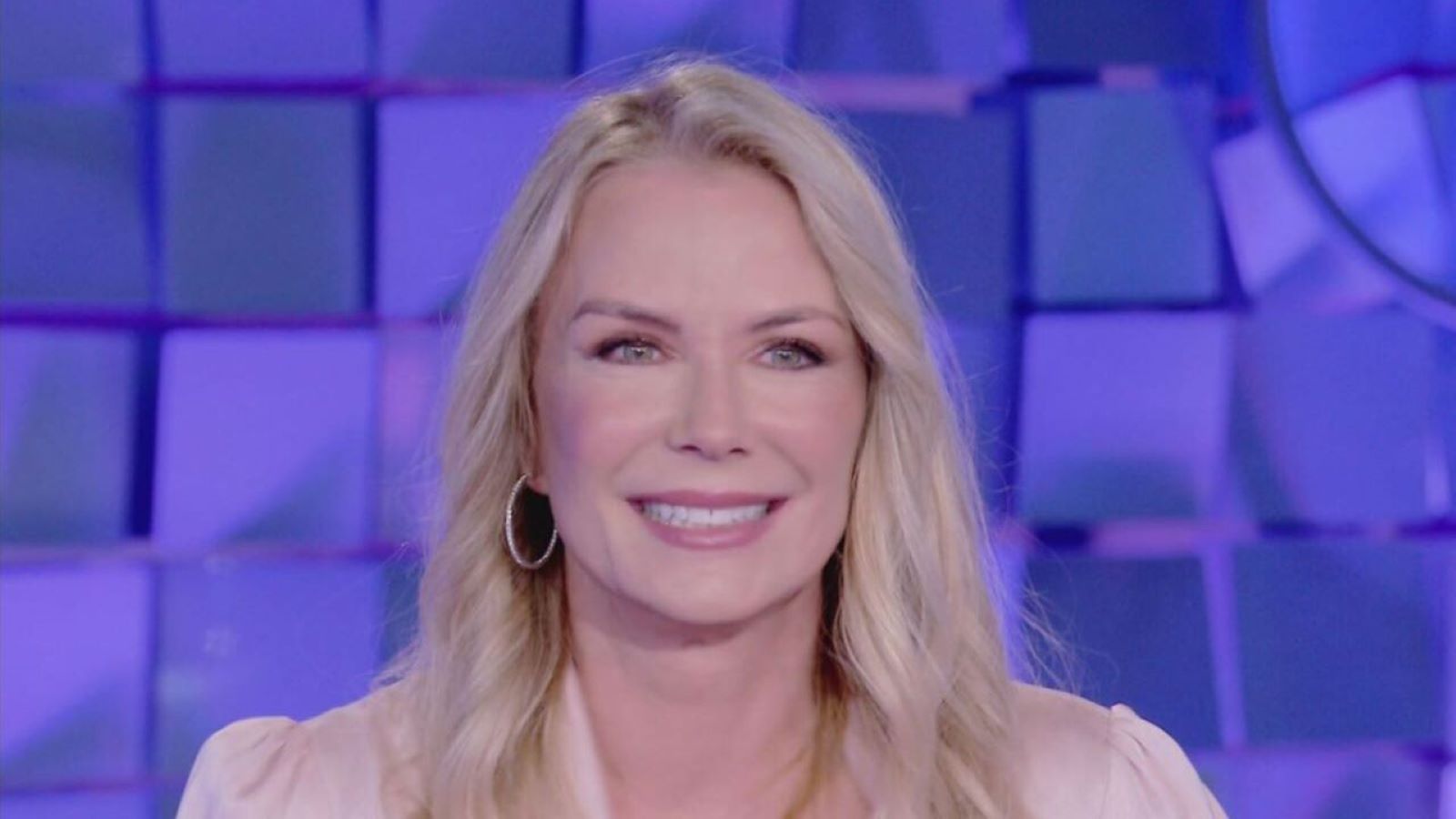 Una foto di Katherine Kelly Lang ospite di Verissimo