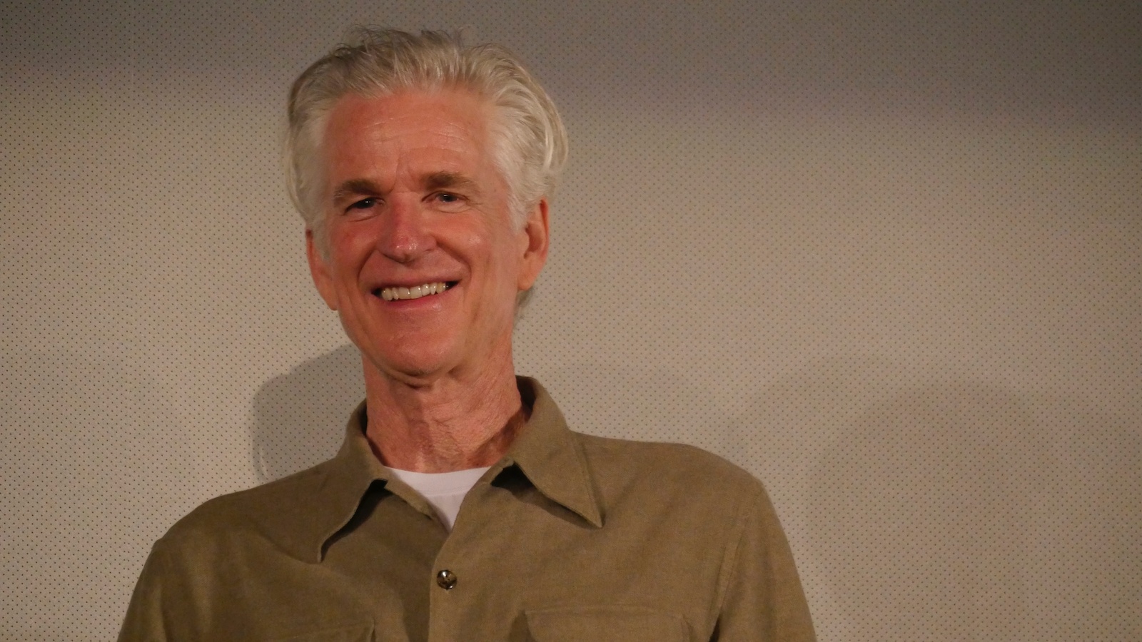 Un primo piano di Matthew Modine a Lucca