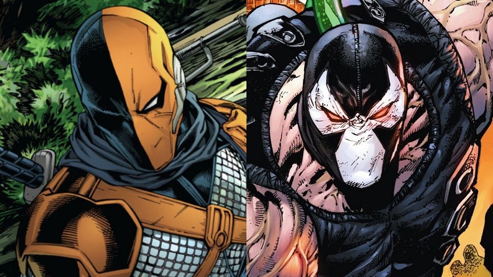 I villain Bane e Deathstroke