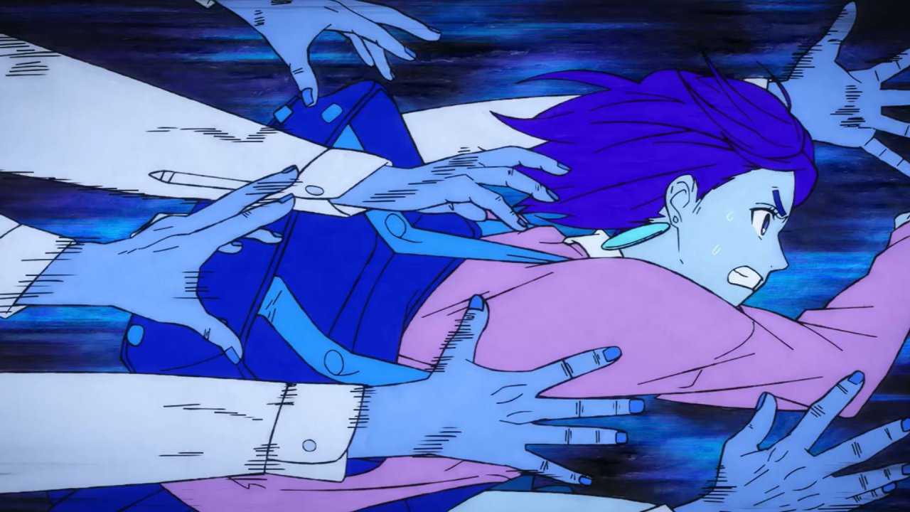 Una scena di Dandadan