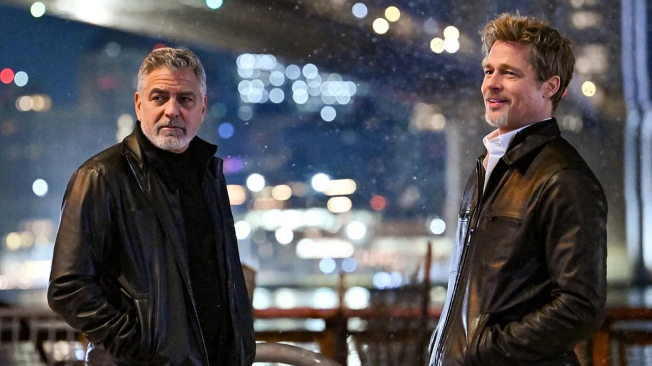 Una foto di Clooney e Pitt in Wolfs