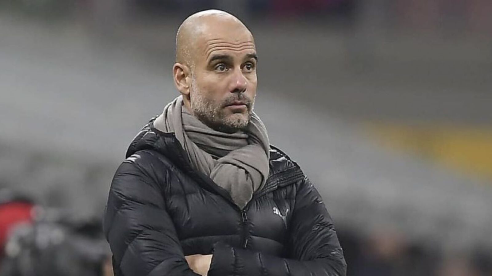 Una foto di Pep Guardiola durante una partita