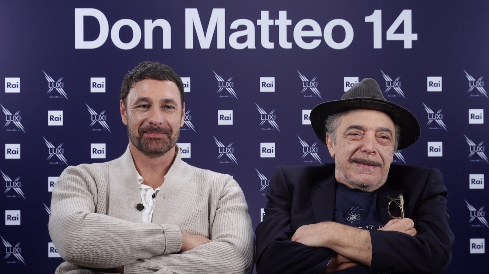 Raoul Bova e Don Matteo durante la nostra intervista