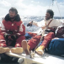 No More Trouble – Cosa rimane di una tempesta: Andrea Romanelli e Giovanni Soldini in una foto