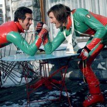 La valanga azzurra: Gustavo Theoni e Piero Gros in una foto