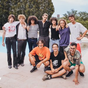 Achille Lauro con la sua squadra a X Factor 2024