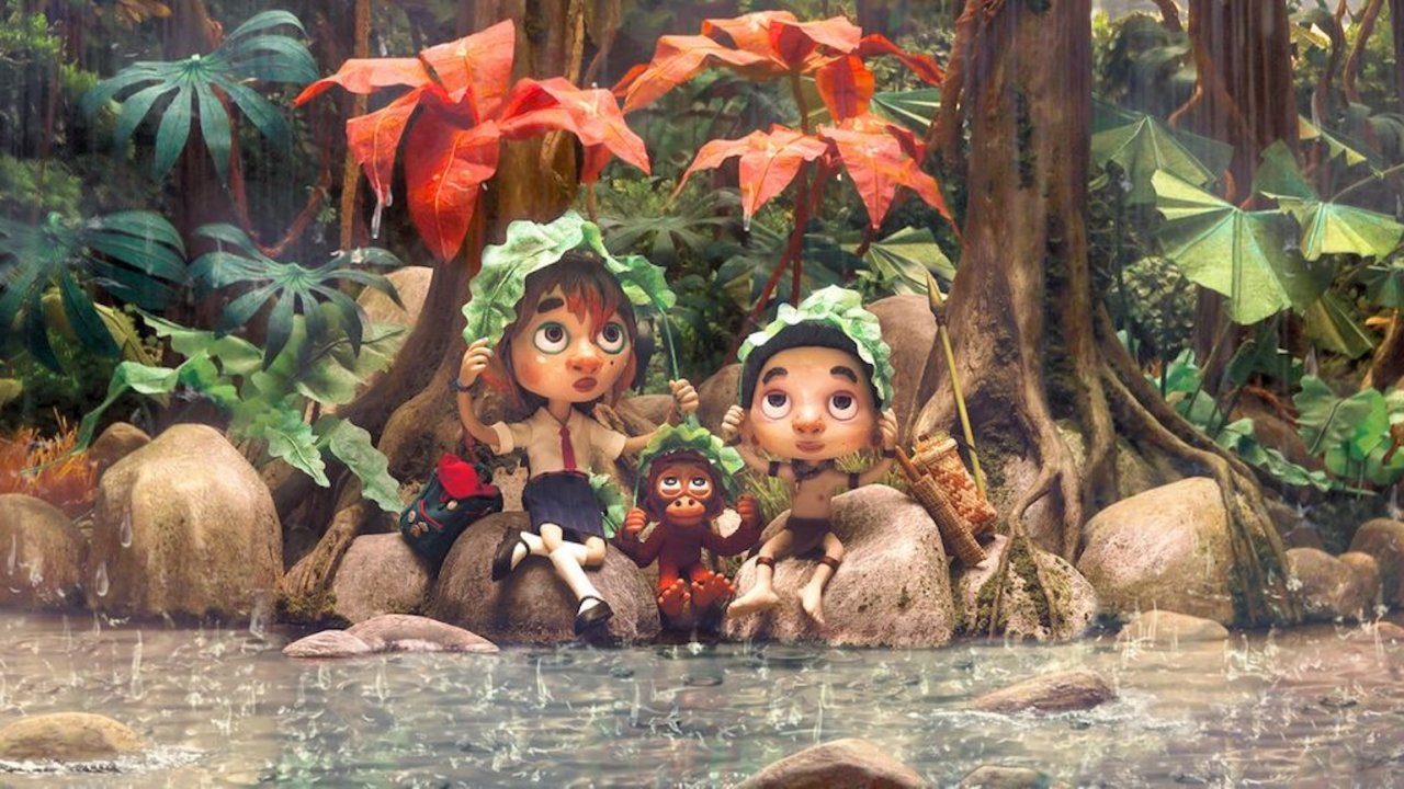 I personaggi di Savages in una scena