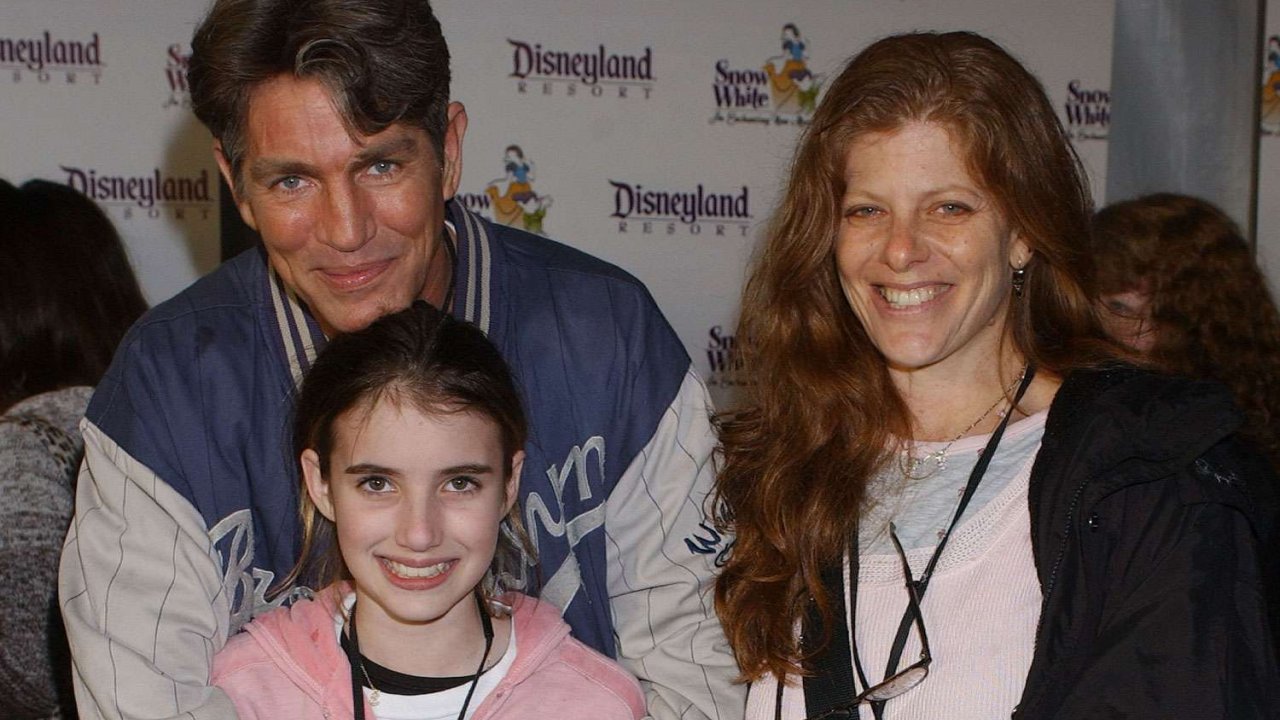 Eric Roberts con la figlia Emma Roberts e la moglie Eliza Garrett