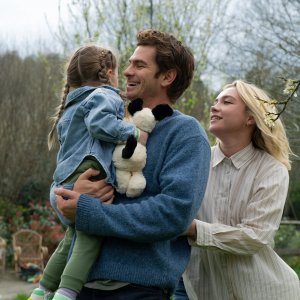 We Live In Time - Tutto Il Tempo Che Abbiamo: Andrew Garfield, Florence Pugh durante una scena