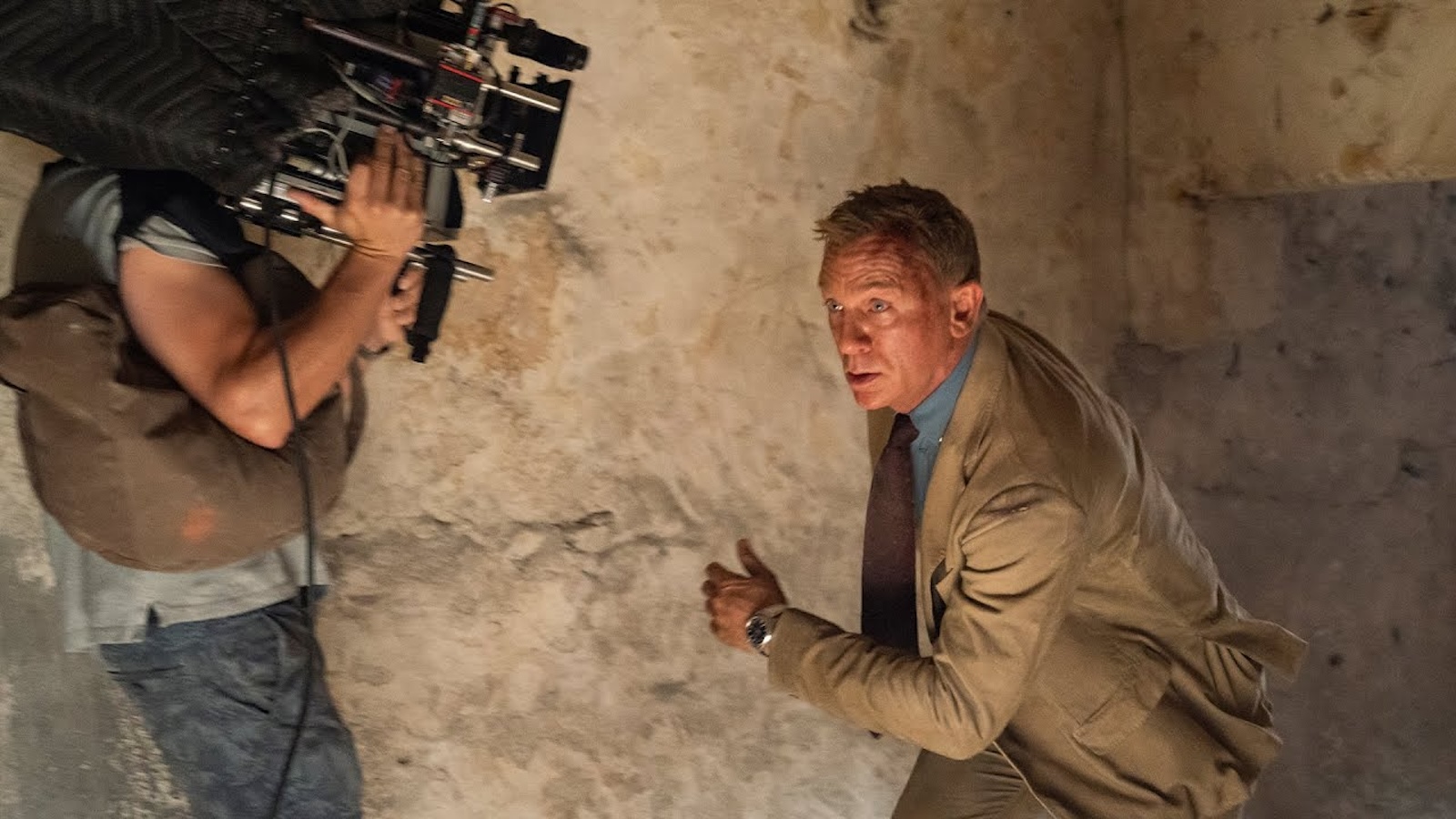 Daniel Craig sul set di James Bond