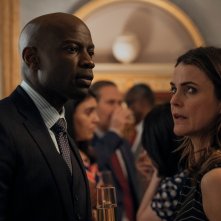 David Gyasi, Keri Russell in The Diplomat 2