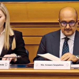 Gennaro Sangiuliano e Maria Rosaria Boccia