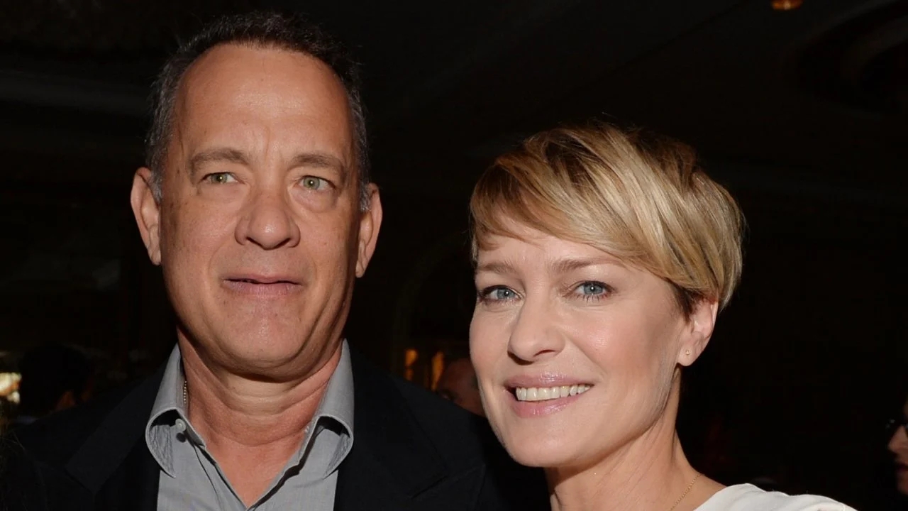 Primo piano di Tom Hanks e Robin Wright