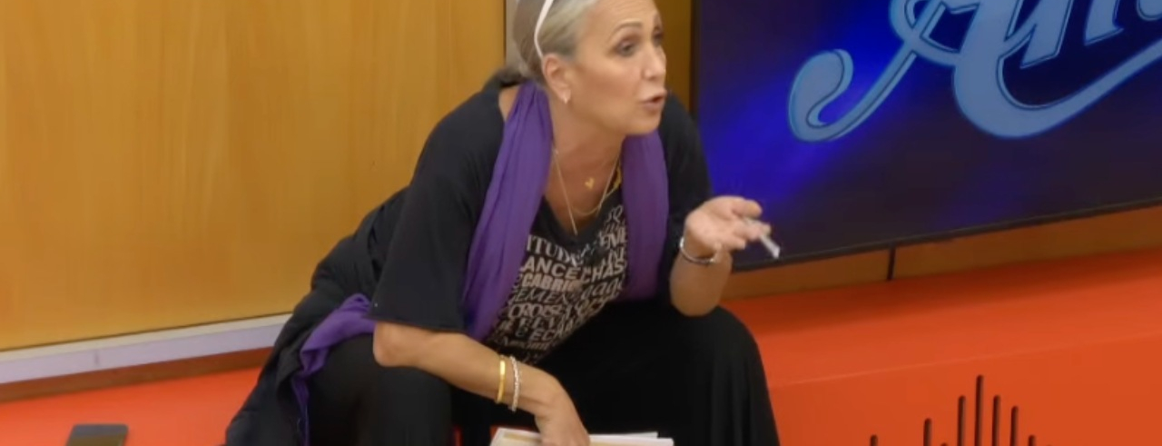 La Maestra Celentano durante il daytime di Amici