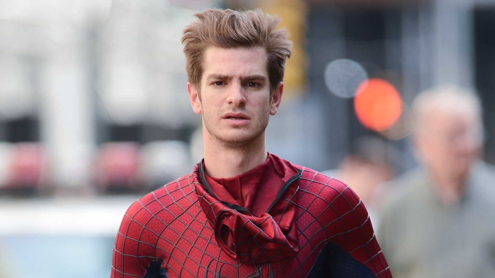 Andrew Garfield nei panni di Spider-Man