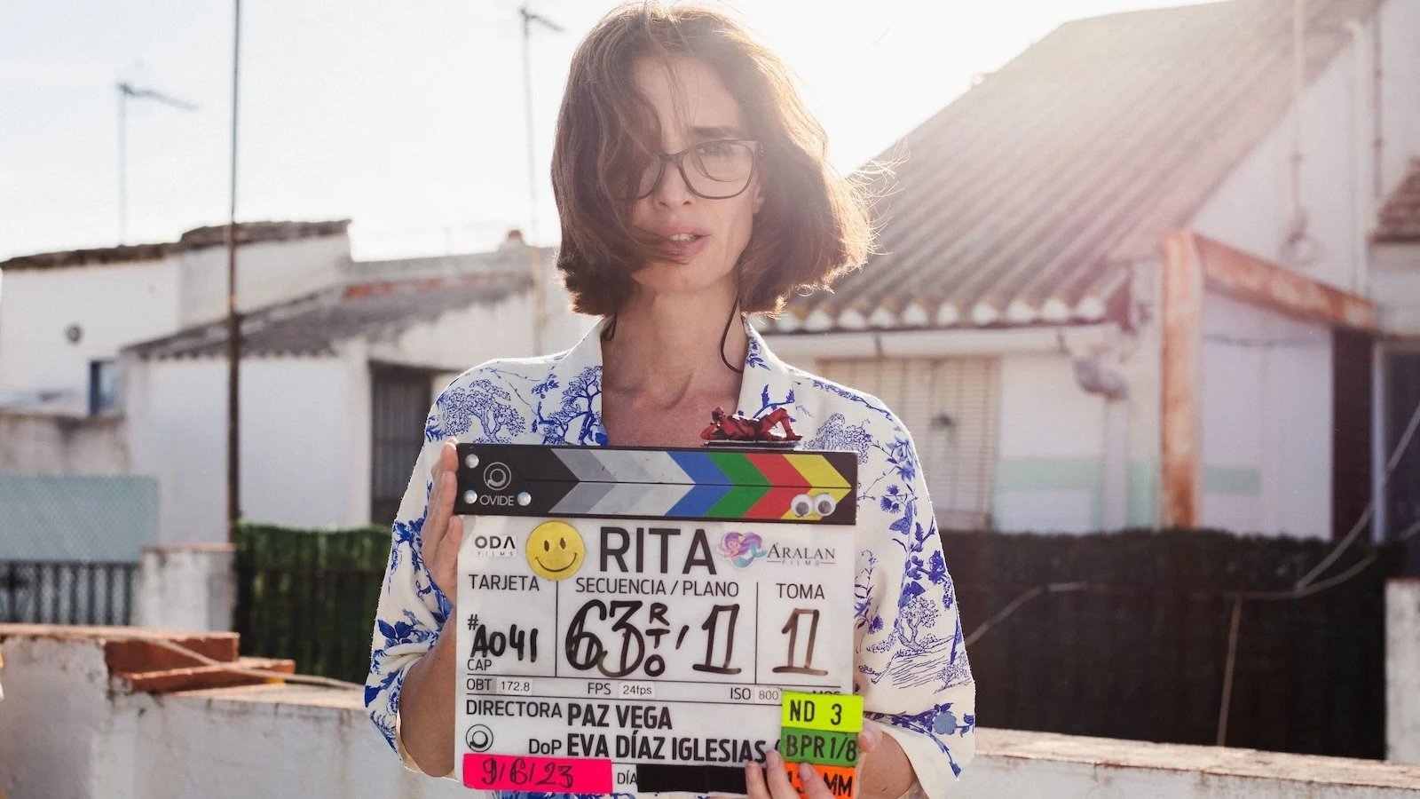 Paz Vega sul set di Rita