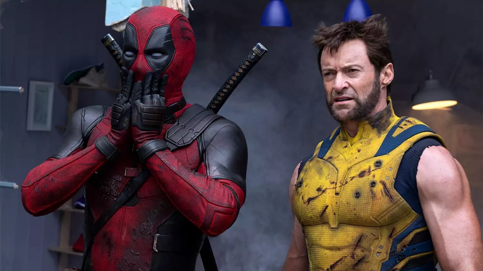 Deadpool e Wolverine in una scena del film