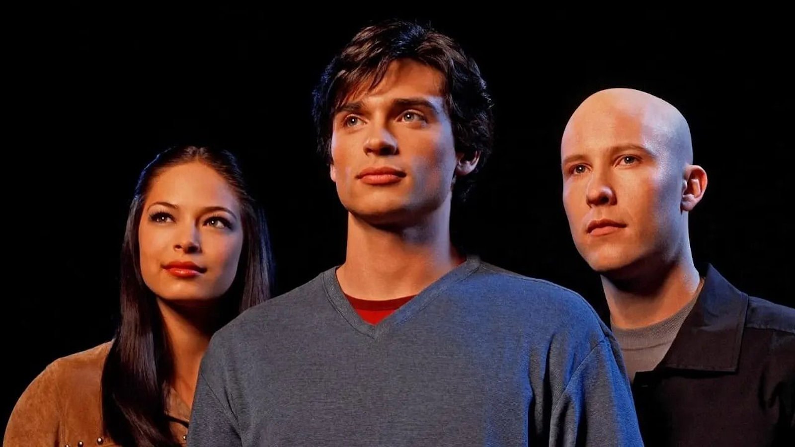 Smallville, i tre protagonisti: Lana, Clark e Lex