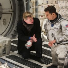 Interstellar: Matthew McConaughey e Christopher Nolan in una foto dal set