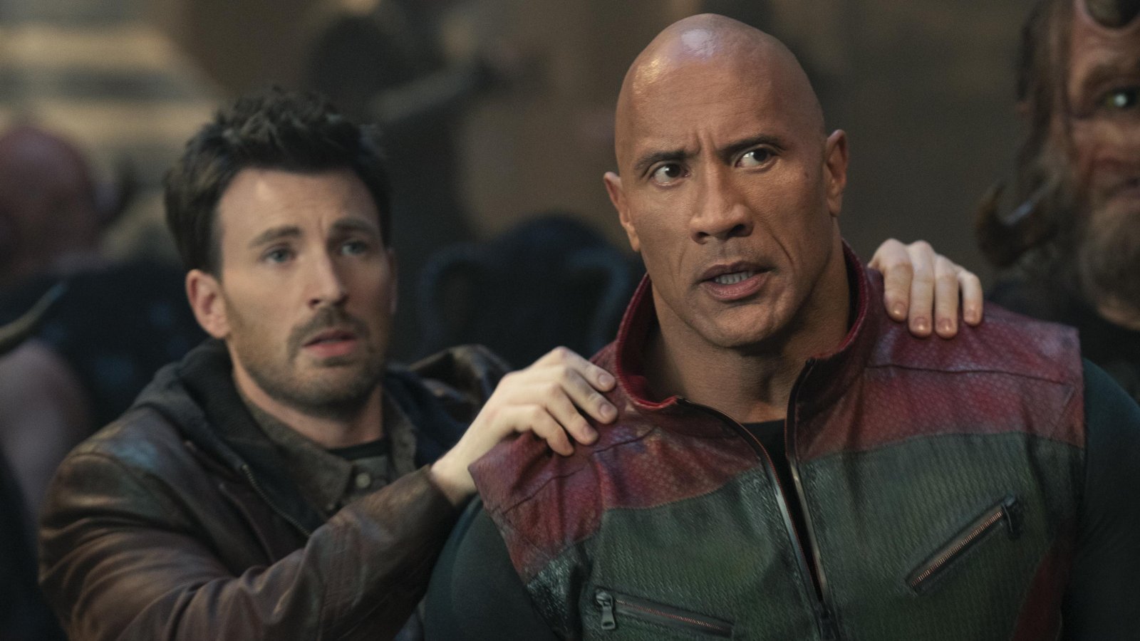 Chris Evans e Dwayne Johnson