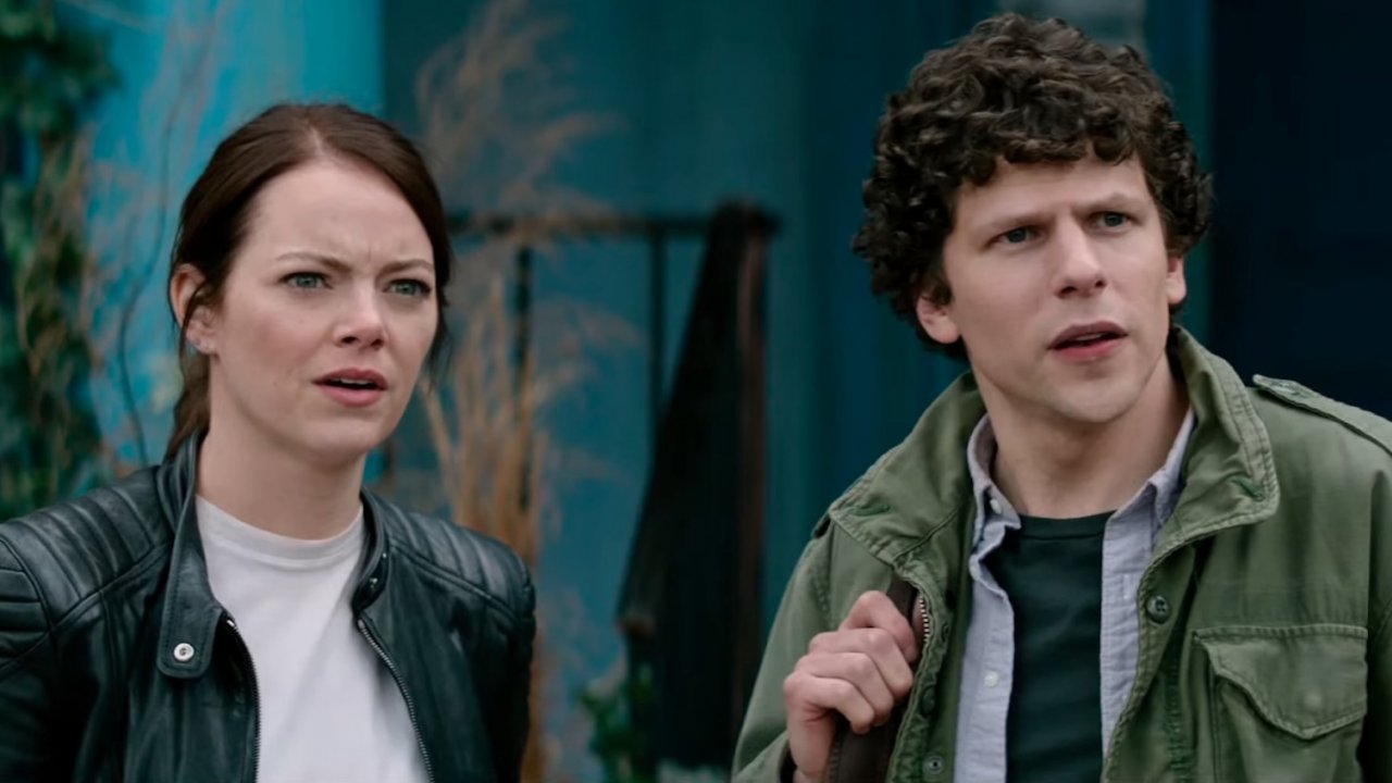 Emma Stone e Jesse Eisenberg in Zombieland: Doppio colpo