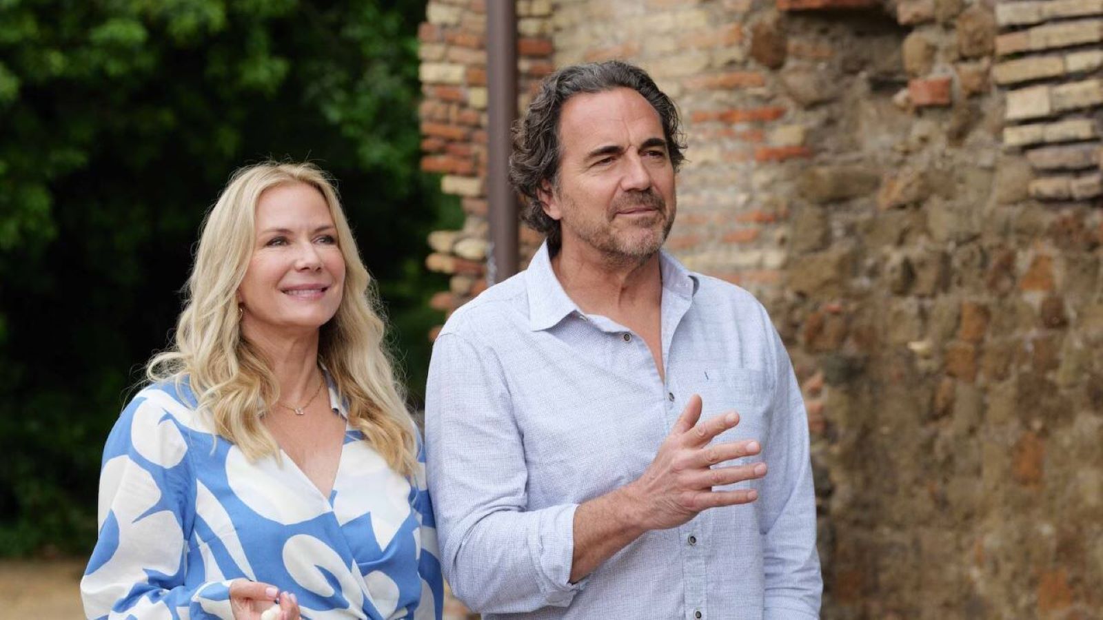 Brooke e Ridge nella puntata di Beautiful ambientata a Roma