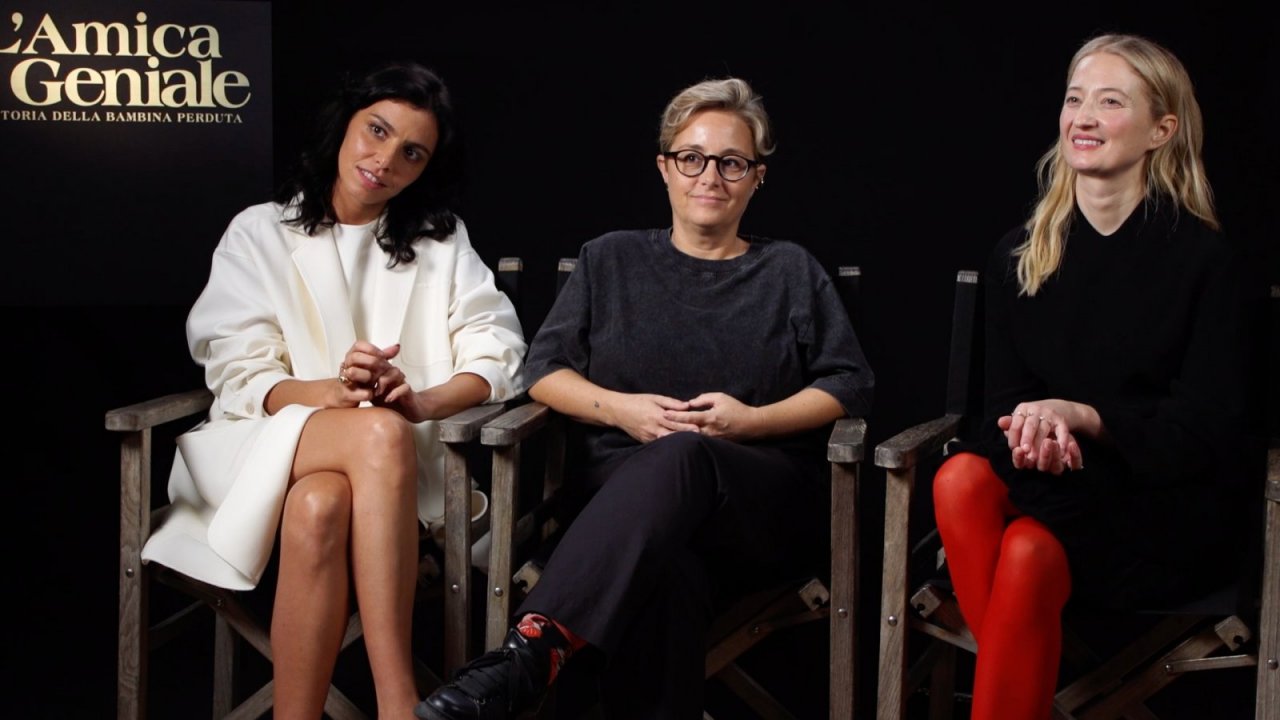 Alba Rohrwacher, Irene Maiorino, Laura Bispuri presentano L'amica geniale 4