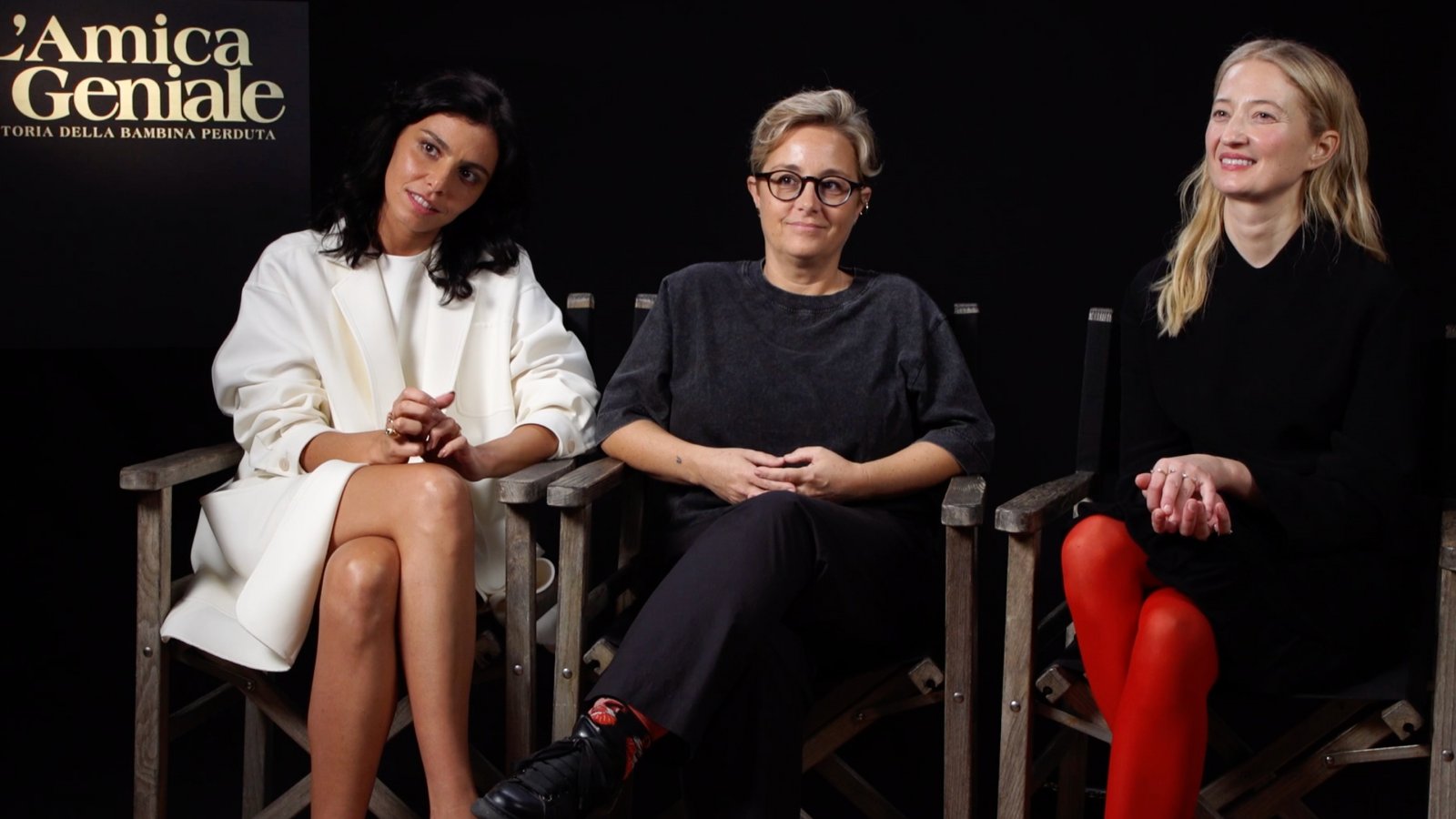 Alba Rohrwacher, Irene Maiorino, Laura Bispuri presentano L'amica geniale 4