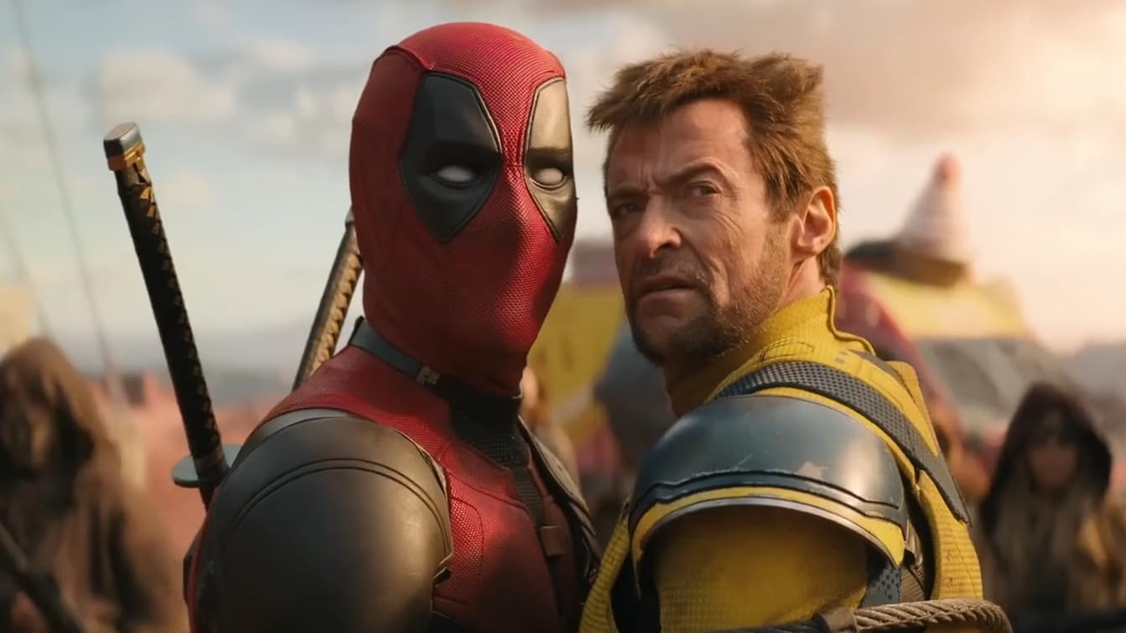 Deadpool e Wolverine in una scena del film