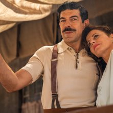 Napoli - New York: Pierfrancesco Favino durante una scena