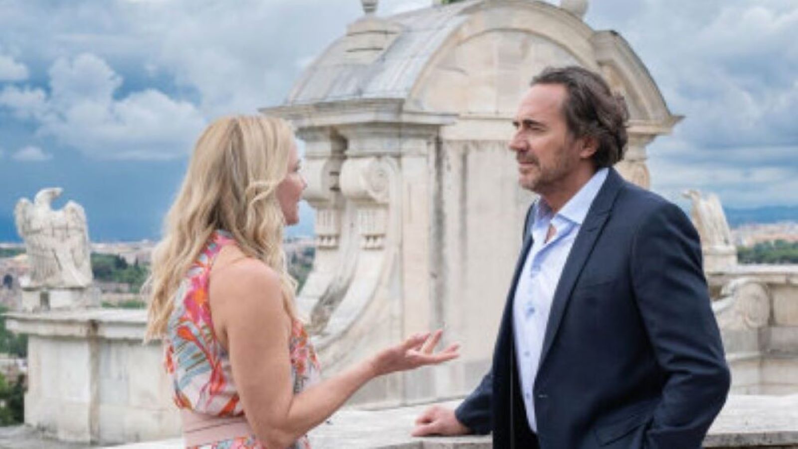 Brooke e Ridge durante le riprese a  Roma