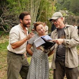 Eden: Ron Howard, Daniel Brühl, Sydney Sweeney sul set del film