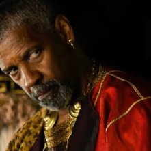 Il Gladiatore 2: Denzel Washington durante una scena