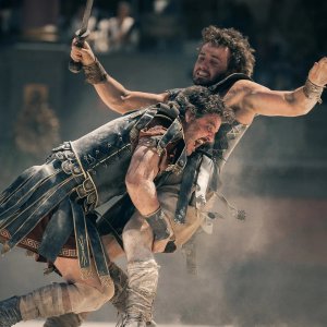Il Gladiatore 2: Paul Mescal in una scena di lotta