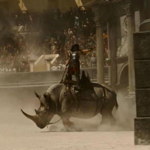 Il Gladiatore 2: un rinosceronte entra nell'arena