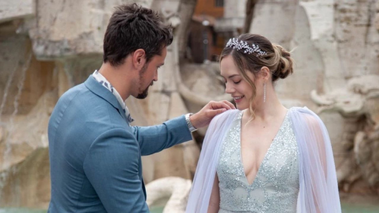 Thomas e Hope durante una puntata ambientata a Roma