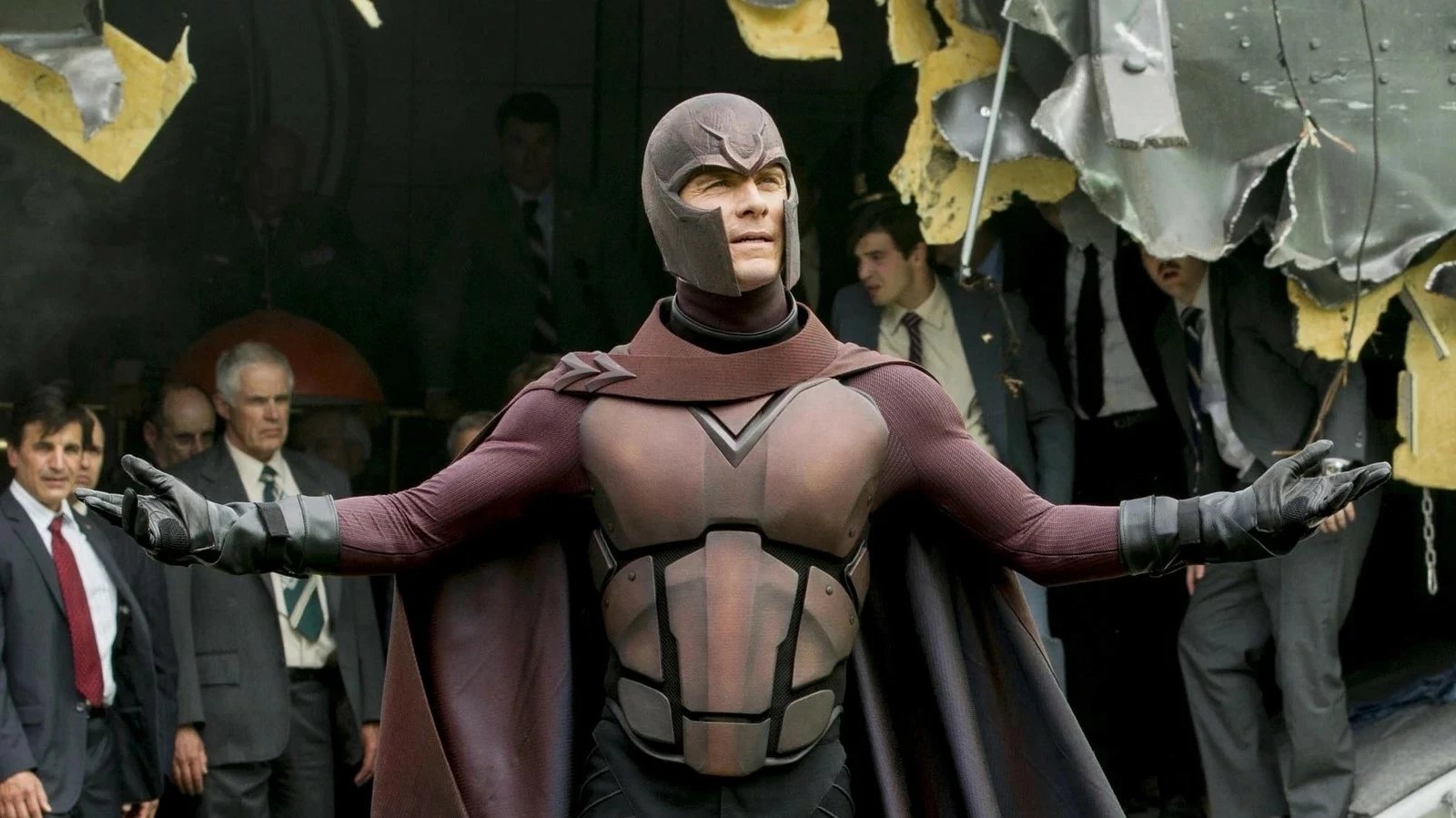 Michael Fassbender nei panni di Magneto